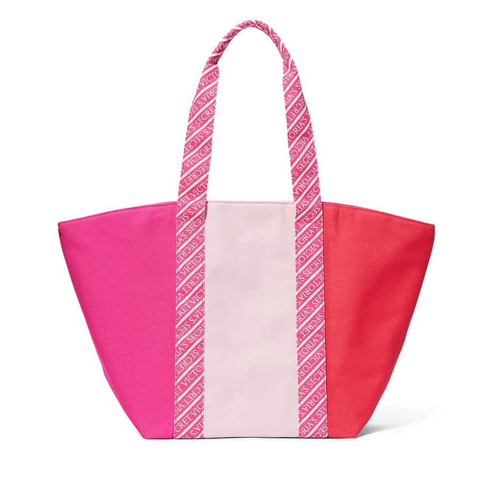 NWT Victoria’s Secret Color block tote pink and orange